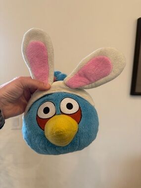 Angry Birds Plush Easter Bunny Blue Bird Commonwealth 12" Bunny Rabbit Ears